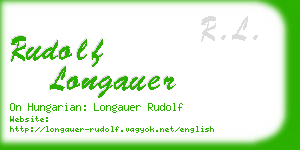 rudolf longauer business card